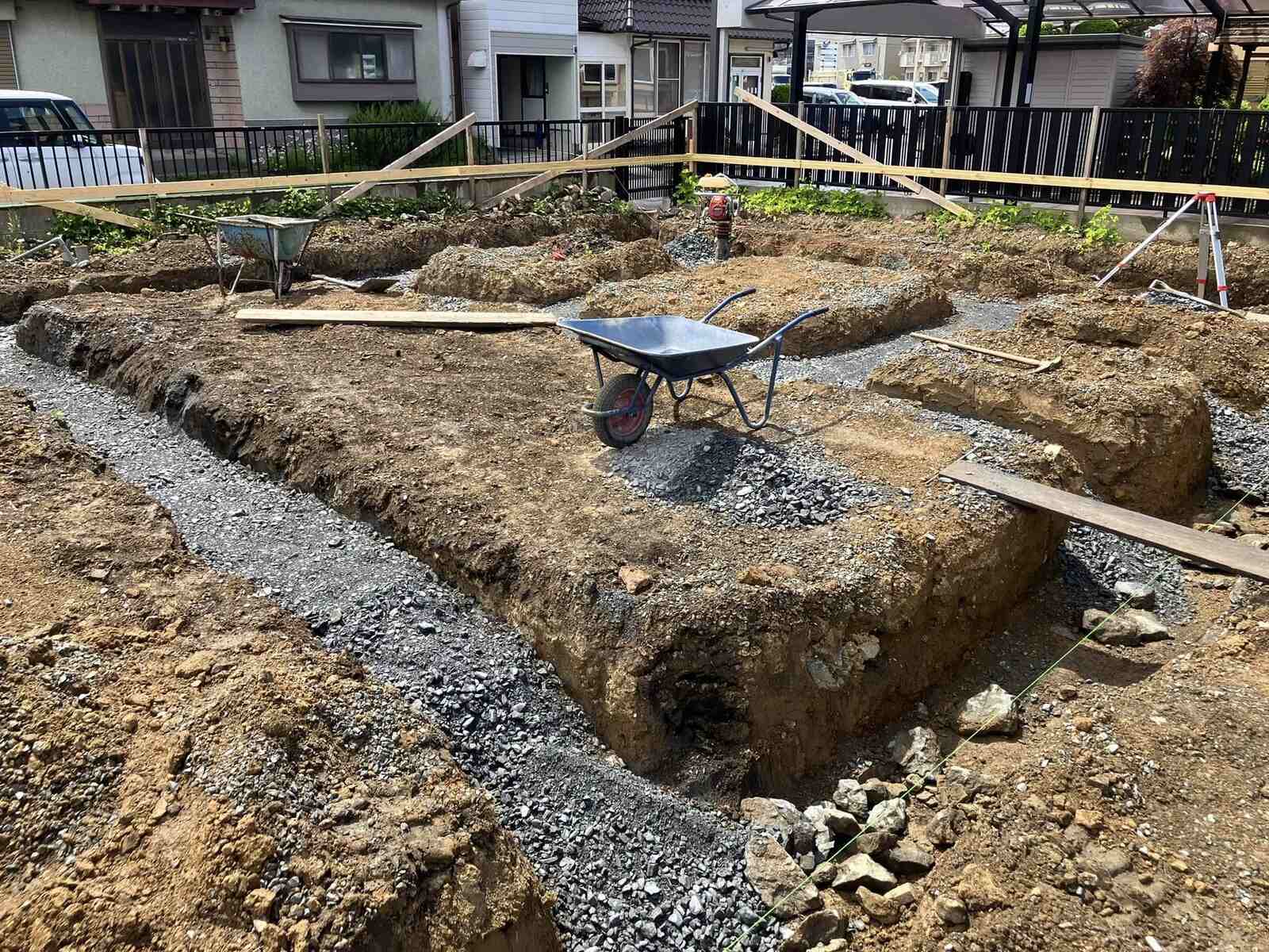 基礎工事スタート