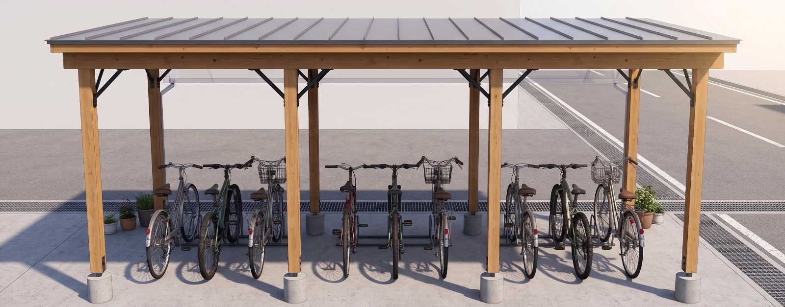 自転車小屋完成イメージ